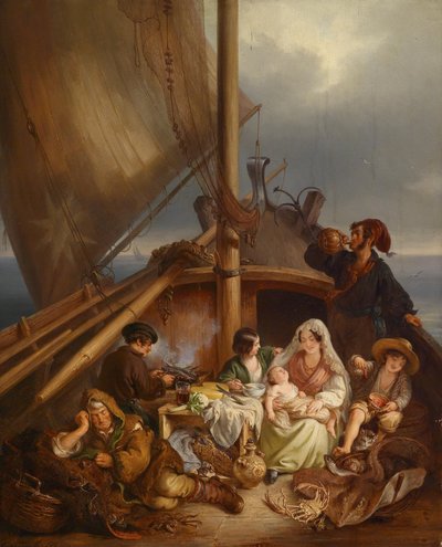 Fischerfamilie von Carl Fruwirth